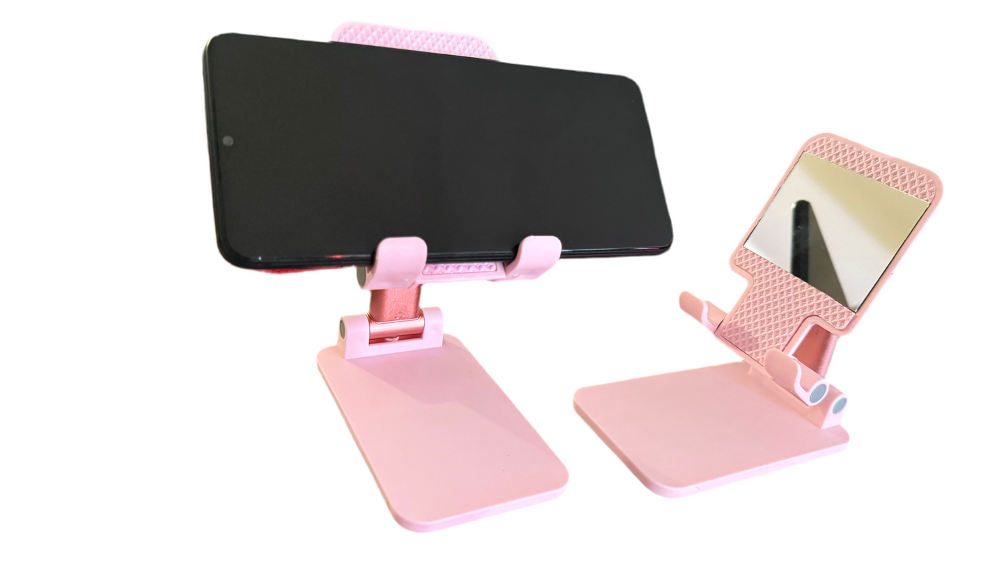 Foldable Adjustable Metal Phone Stand – Universal Desk Holder