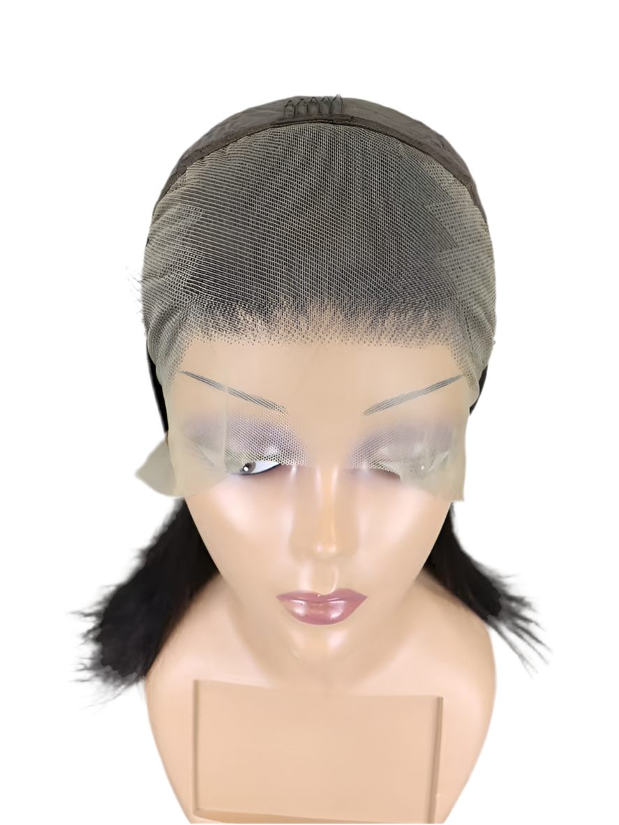 “13x4 Transparent Lace Front Bob Wig – Short Straight Human Hair | Raw Brazilian Wig for Black Women”