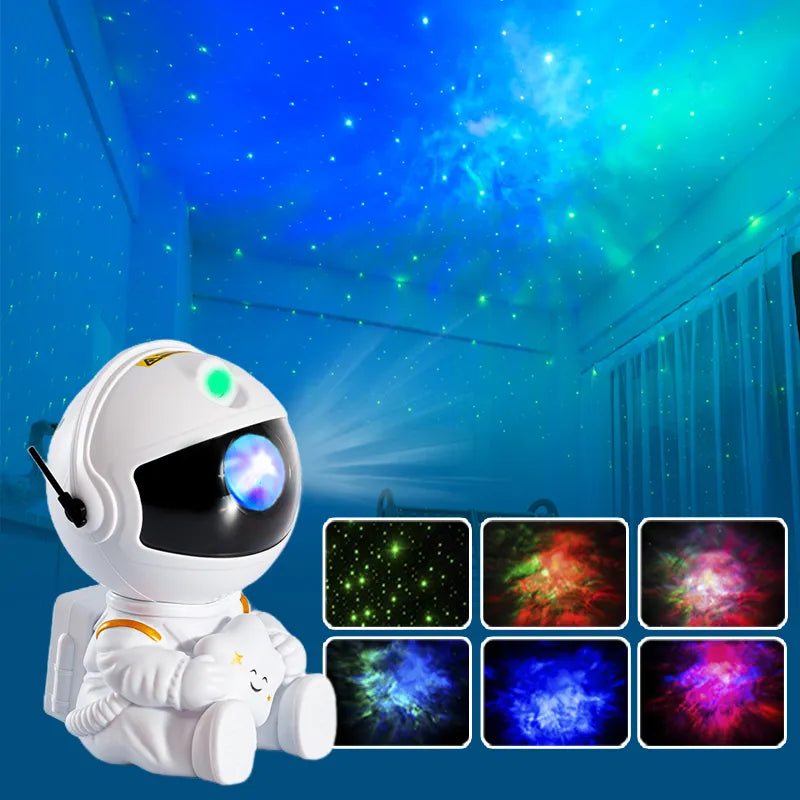 "Experience the Cosmos: Galaxy Star Projector LED Night Light with Astronaut Projection – Perfect for Bedroom Decor and Children's Gifts"