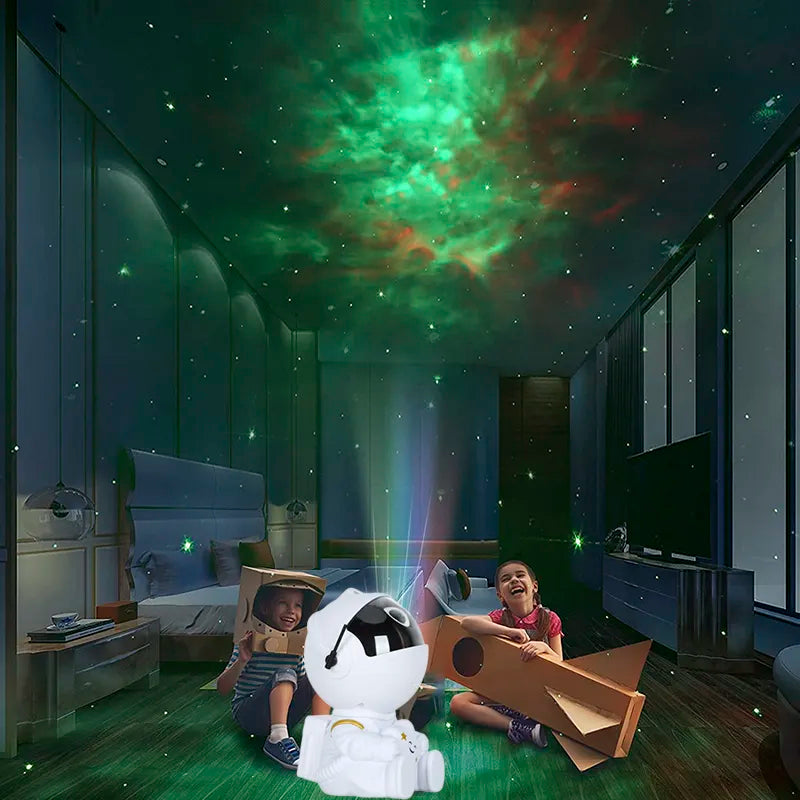 "Experience the Cosmos: Galaxy Star Projector LED Night Light with Astronaut Projection – Perfect for Bedroom Decor and Children's Gifts"