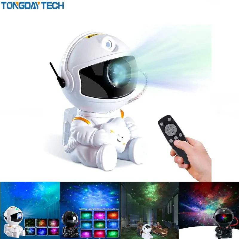 "Experience the Cosmos: Galaxy Star Projector LED Night Light with Astronaut Projection – Perfect for Bedroom Decor and Children's Gifts"