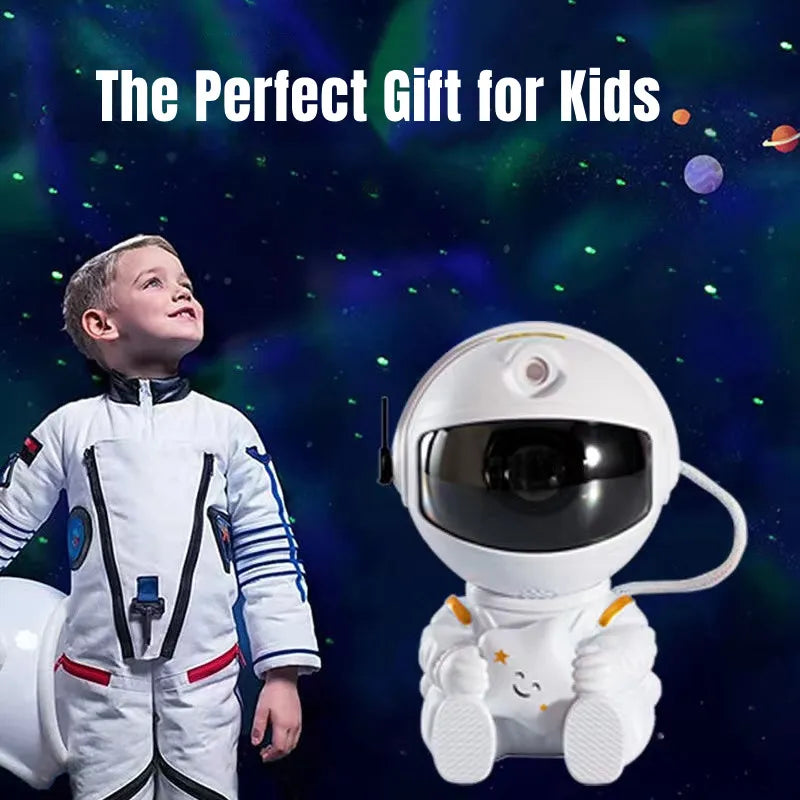 "Experience the Cosmos: Galaxy Star Projector LED Night Light with Astronaut Projection – Perfect for Bedroom Decor and Children's Gifts"